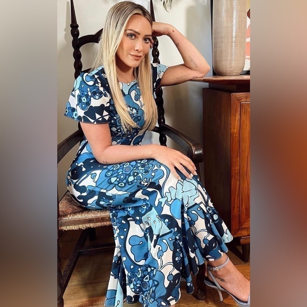 Rhode Eloise maxi dress in Woodstock floral blue NWT
